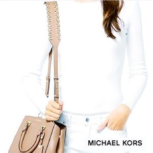 NWT Michael Kors Leather Guitar Bag Strap